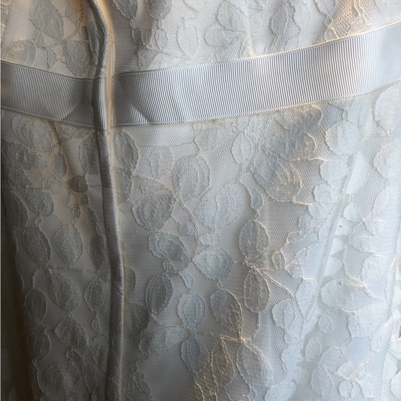 A) NWOT Galina Strapless Wedding Dress - Picture 6 of 7